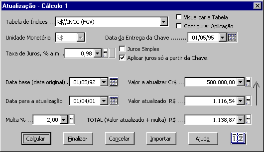 Caixa de Diálogo